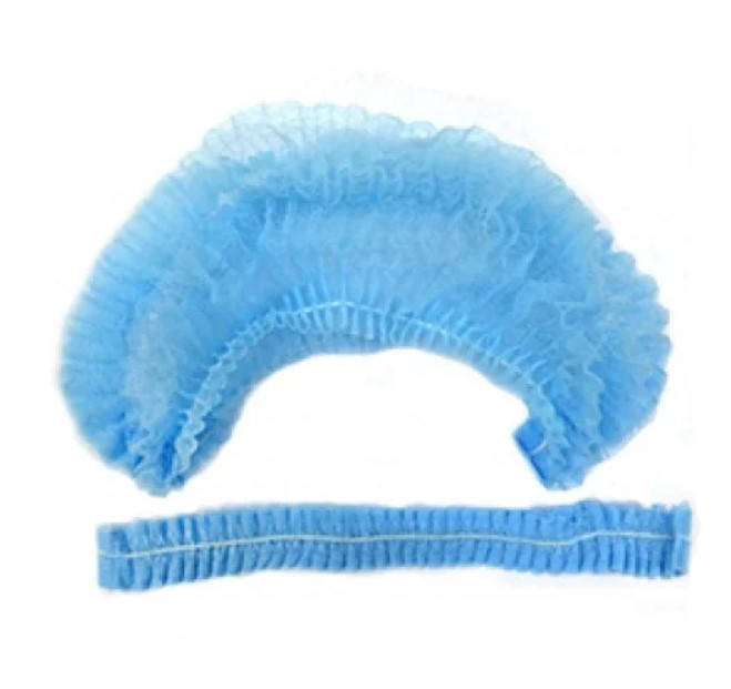 

Шапочки одноразовые 100 штук, голубые, Голубой