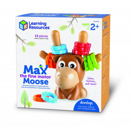 

Игра для развития мелкой моторики "Лось Макс" Learning resources, Разные цвета