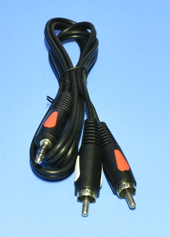 

Шнур шт.jack3,5мм стерео - 2шт.RCA Cabletech Eco-Line 1.0м KPO4004-1, Черный