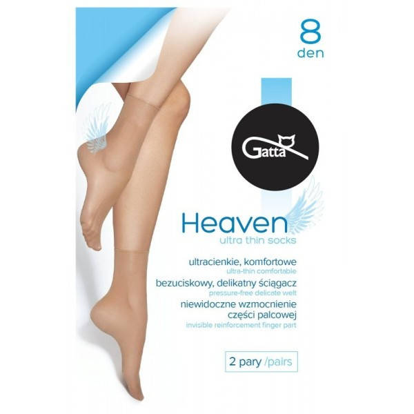 

Женские носки GATTA HEAVEN 8 DEN за 2 пары универсальный daino
