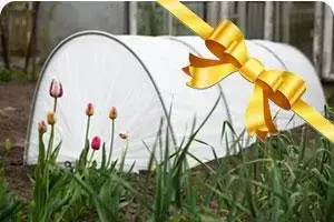 

Комплект 1+1=3 парник "Подснежник" 11 м (4+4+3) Плотность агроволокна 50 г/м2, Белый