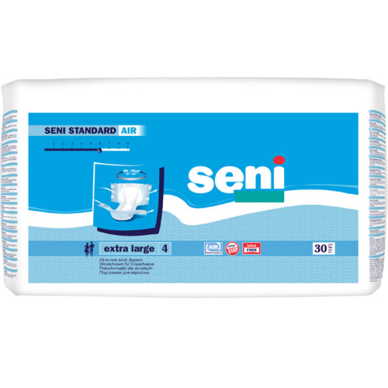 

Подгузники для взрослых SENI STANDARD AIR extra large 30 шт