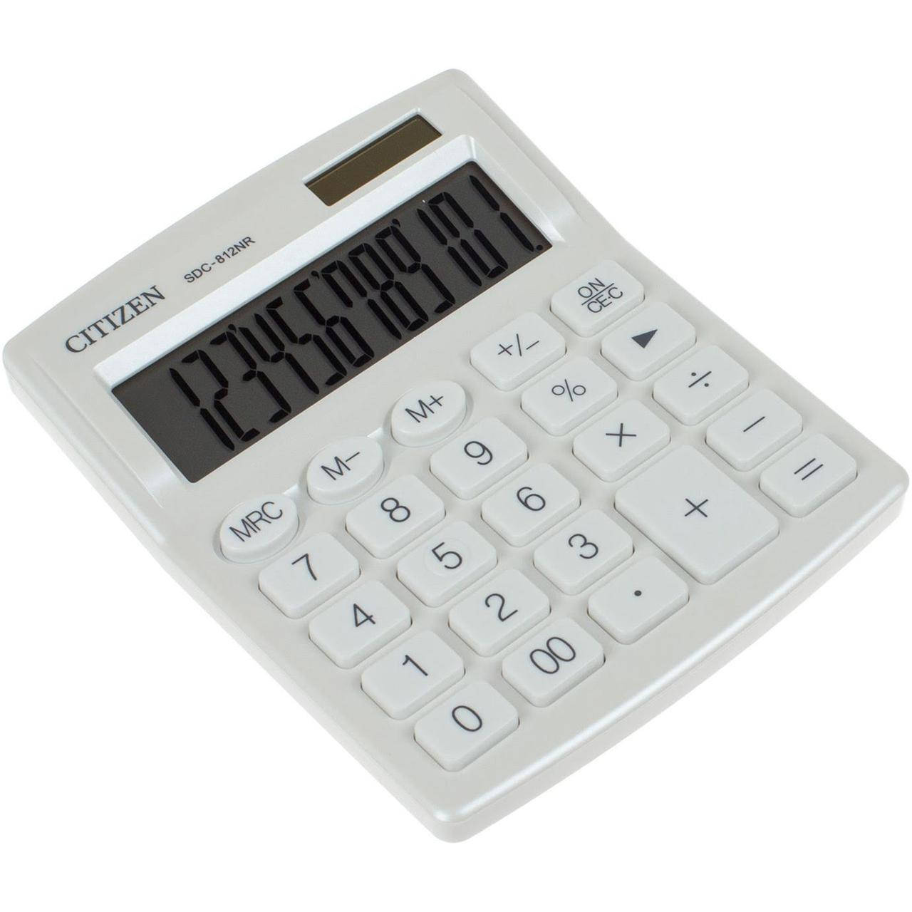 

Калькулятор "Citizen" SDC812NRWHE white, Белый