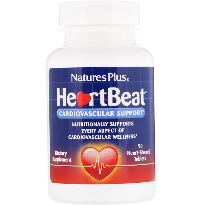 

HeartBeat Cardiovascular Support Natures Plus 90 таблеток