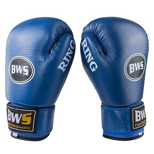 

Боксерские перчатки BWS RING, кожа, 8, 12 oz, Синий
