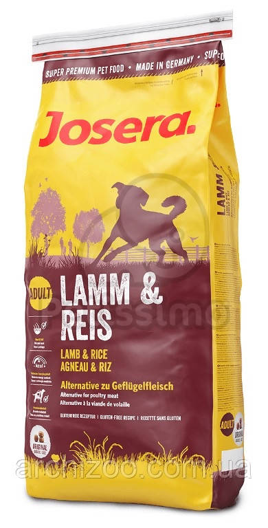 

Корм Josera йозера Lamb and Rice 15 кг корм для взрослых собак ягненок c рисом