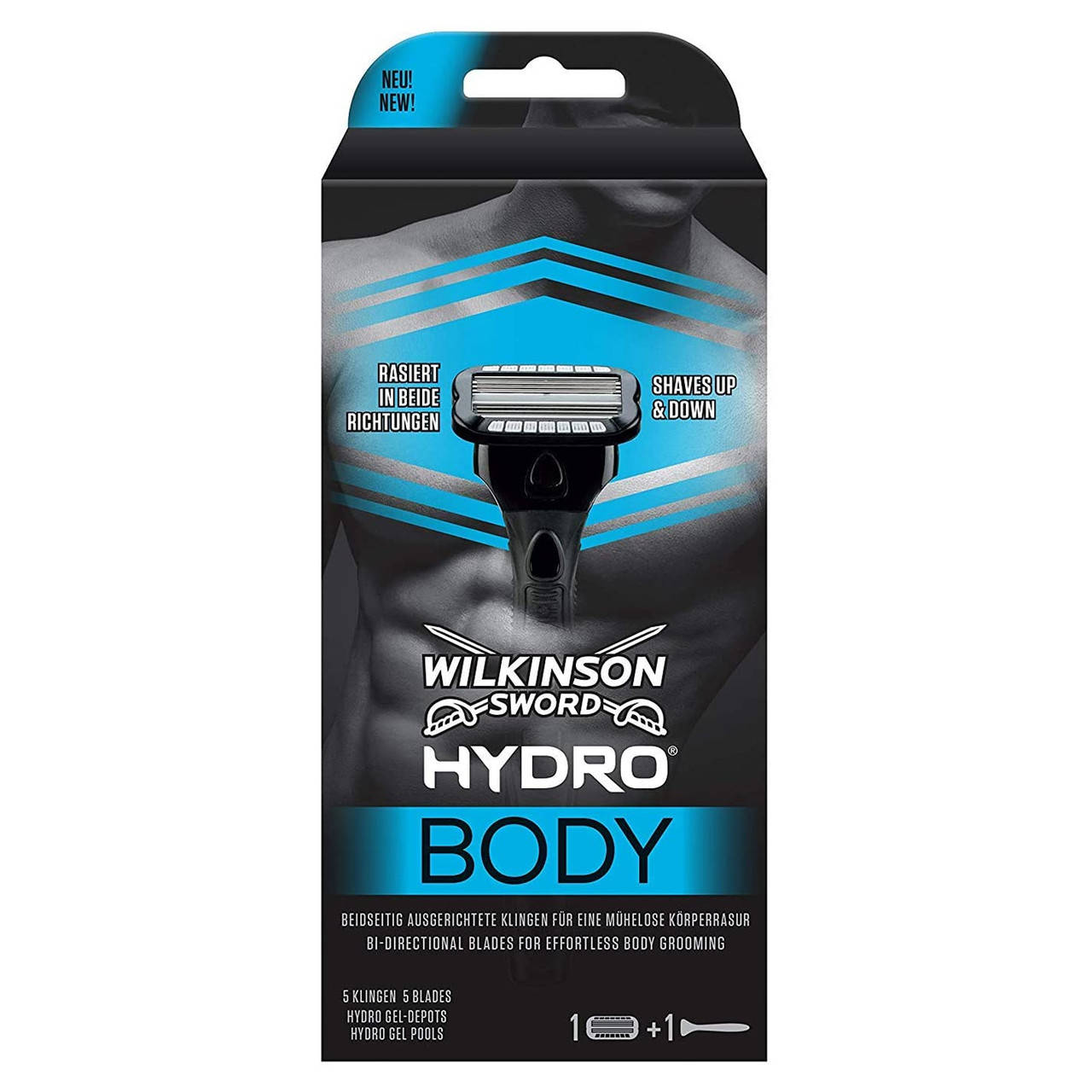 

Мужская бритва для тела Wilkinson Sword Hydro Body (4027800439508), Черный