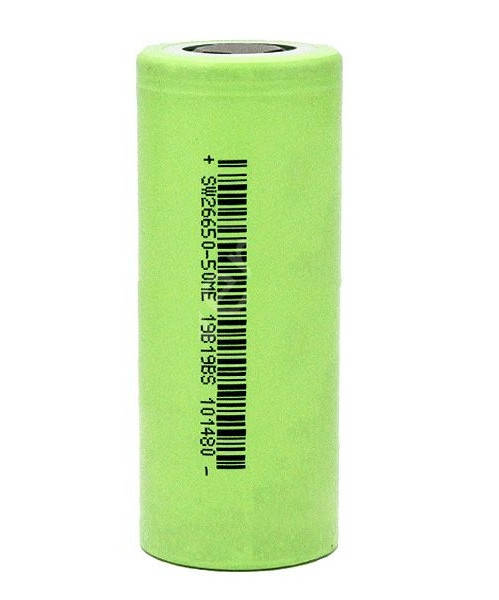 

Аккумулятор 26650 Sinowatt SW26650-50ME 5000 mAh 15А (Зеленый)