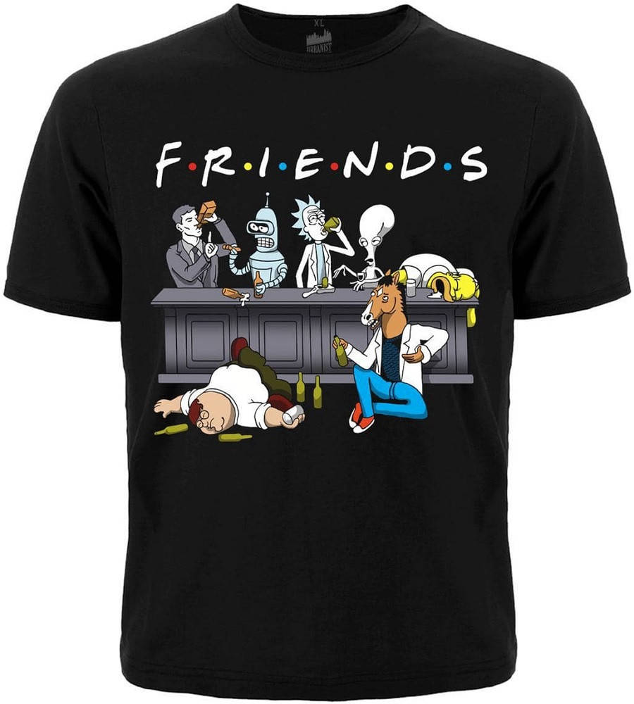 

Футболка Urbanist Friends Cartoons, Размер XL