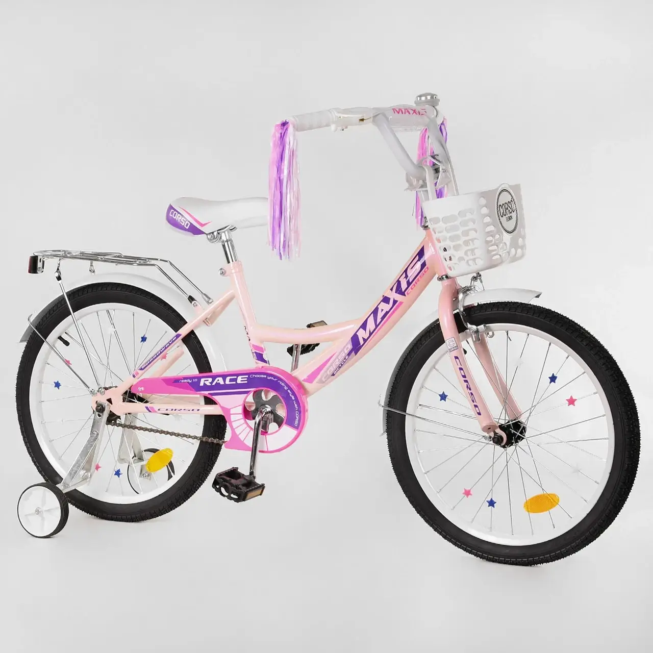 

Велосипед 20" дюймов 2-х колёсный "CORSO" MAXIS-20760 розовый 113575