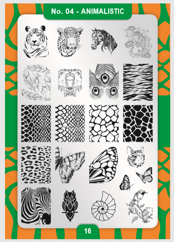 

Пластина для стемпинга Moyra №04 Animalistic/Животные