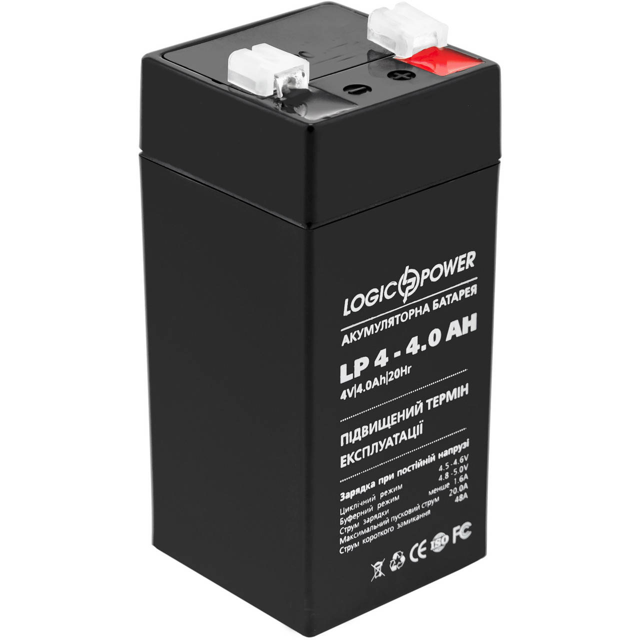 

Аккумуляторная батарея LogicPower 4V - 4Ah LPM 440