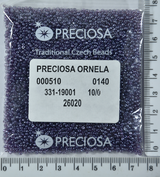 

Бисер PRECIOSA №10/0 прозр-перлам №26020 пакет 50 грамм уп=1пакет