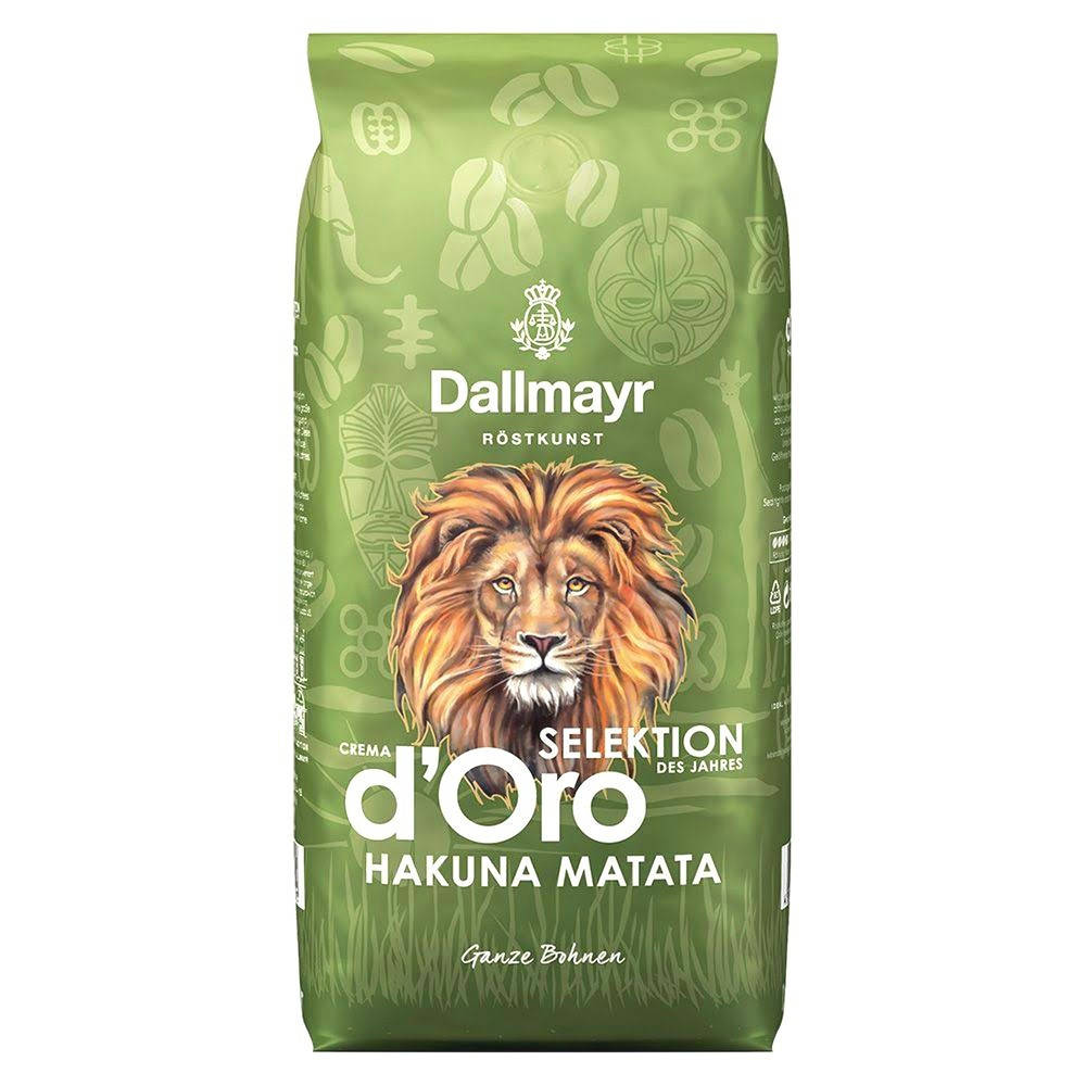 

Кава Dallmayr Crema d'Oro Selektion das Jahres HAKUNA MATATA, 100% Arabica, зерно 1 кг