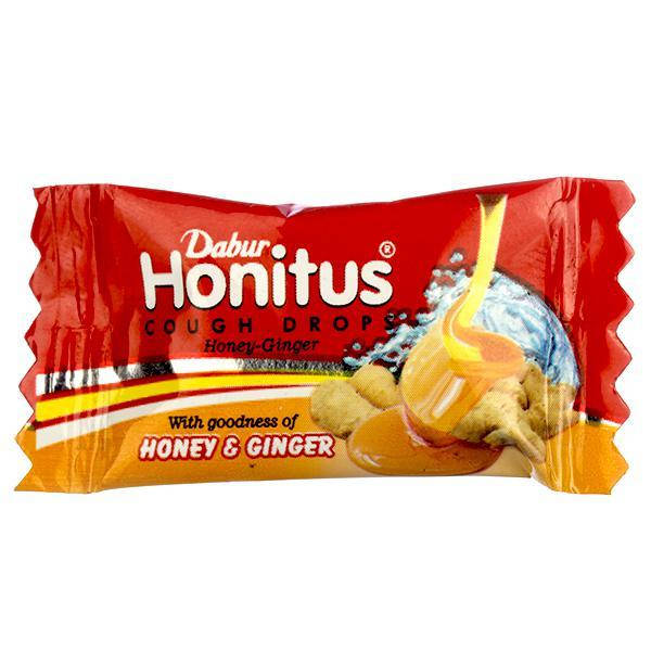 

Льодяники Хонітус Мед Імбир 1 шт. Дабур, Хімалая, Honitus Cough Drops Honey & Ginger Dabur, Хонитус леденцы
