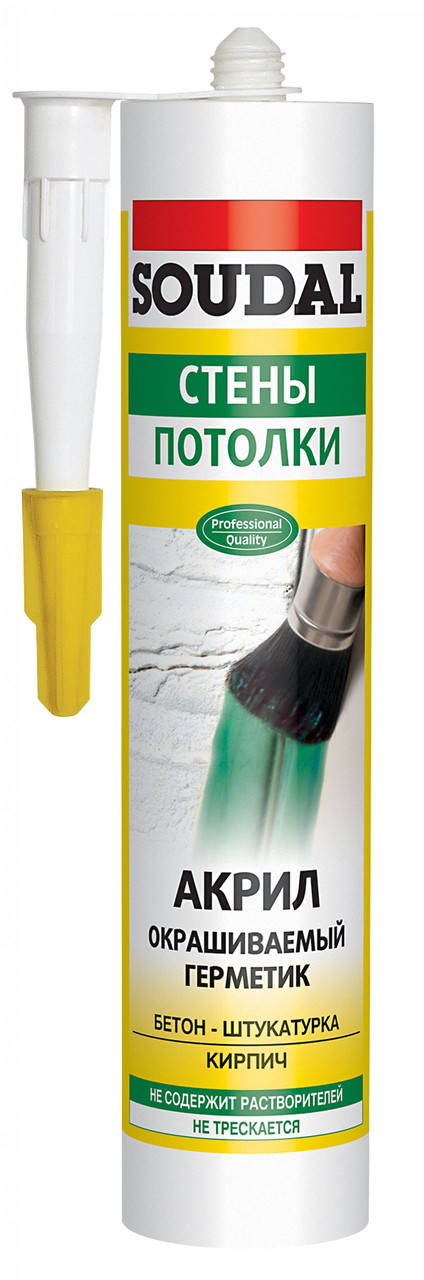 

Герметик Soudal акриловий білий