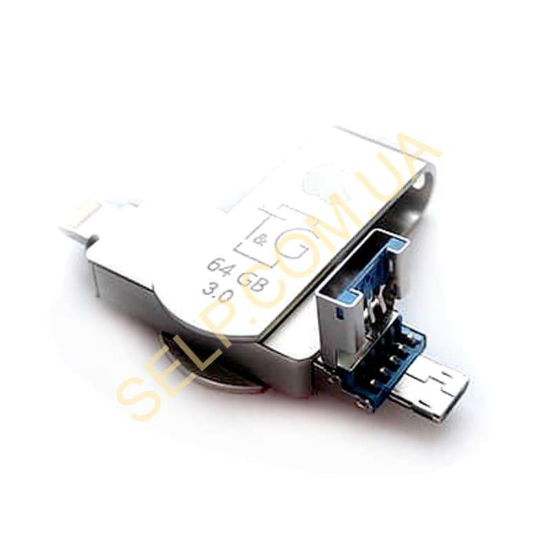 

USB 3.0 Flash 64GB Lightning T and G 007 Metal Series (TG007IOS-64G3)