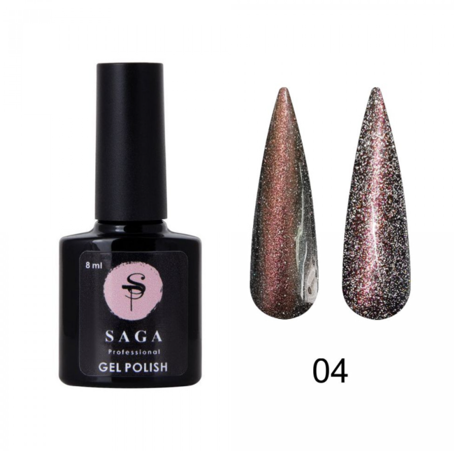 

Гель-лак светоотражающий «Кошачий глаз» Saga Professional Cat Chameleon CC04 8 мл