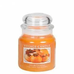 

Аромасвеча Village Candle Апельсин корица (время горения до 105 часов), Оранжевый