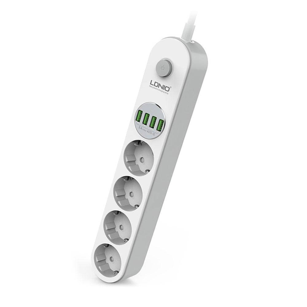 

Сетевой фильтр LDNIO SE4432 4USB + 4 розетки