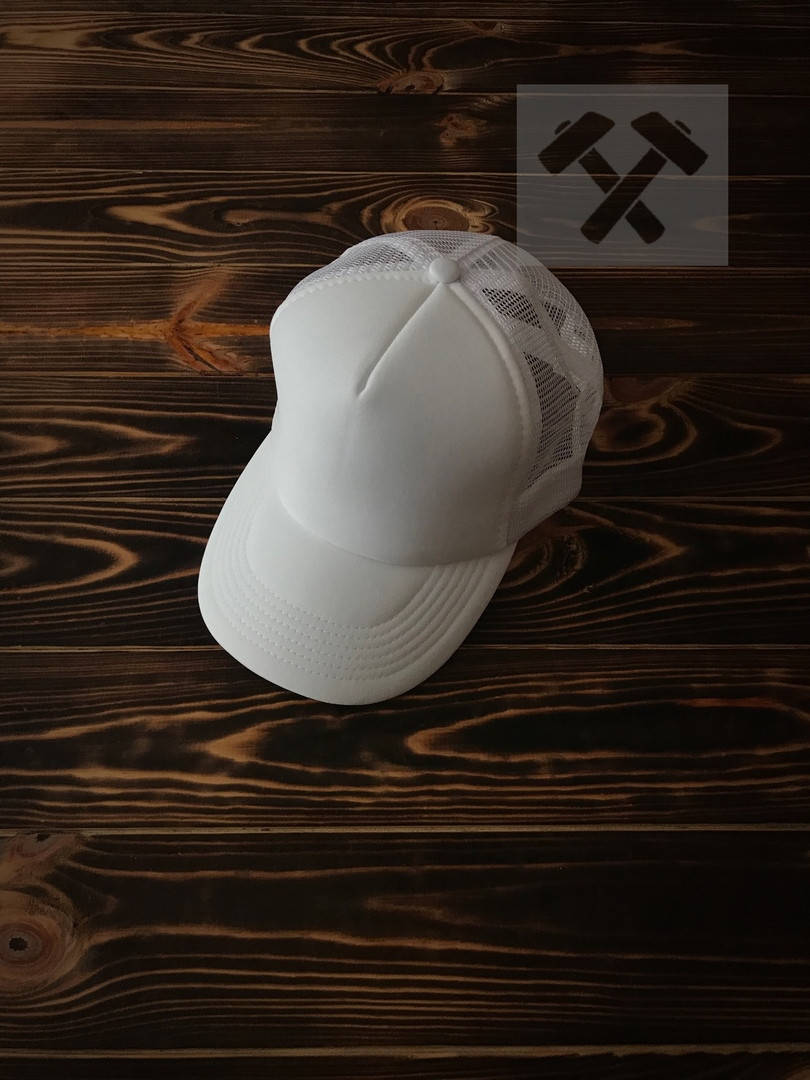 

Бейсболка белая мужская | кепка в сеточку ЛЮКС качества, Белый