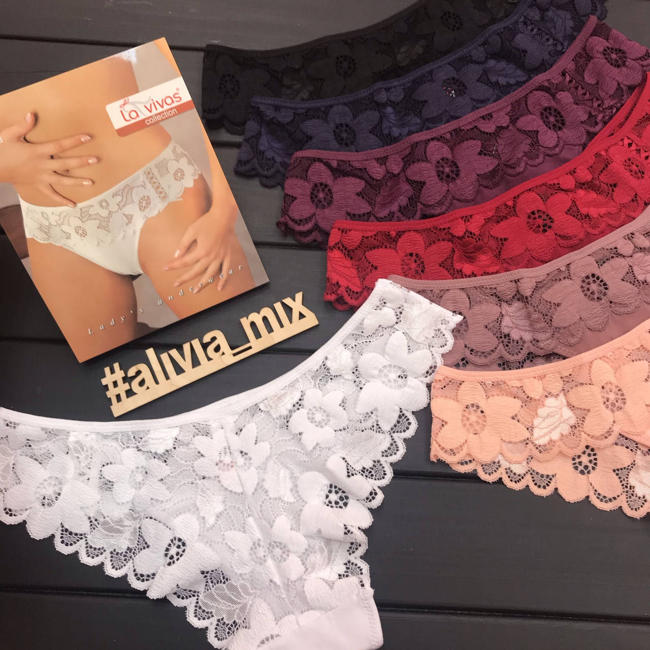 

Трусики от La vivas ромашка 60378 XL, Белый