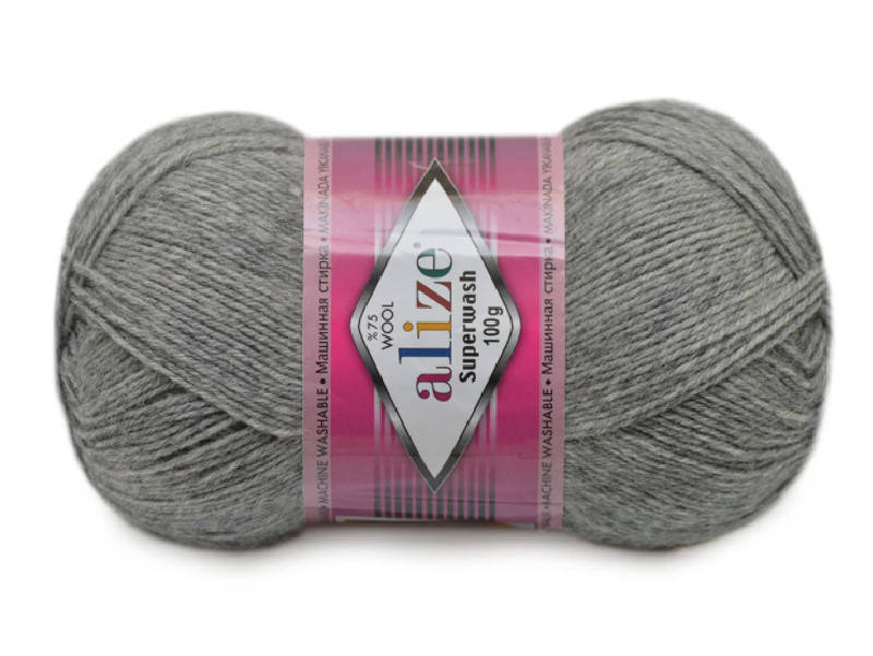 

Alize Superwash, Серый меланж №21