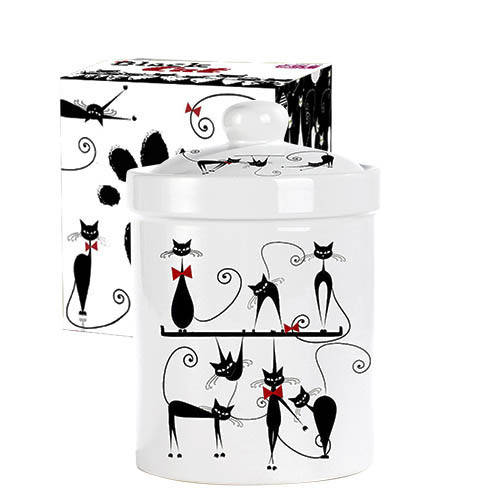 

Емкость для сыпучих продуктов 990 мл Черная кошка SNT 6923-12, Черный