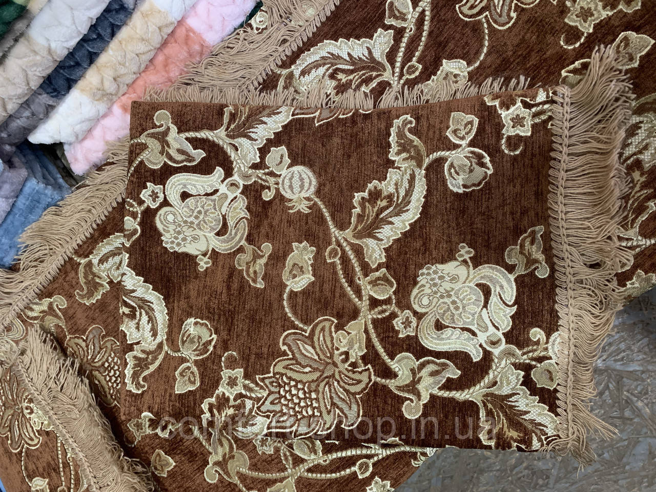 

Шенилловое покрывало на диван и кресло, Разные цвета