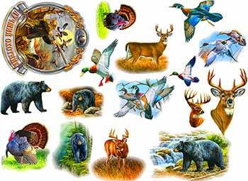 

Вафельная картинка Охота и Рыбалка А4