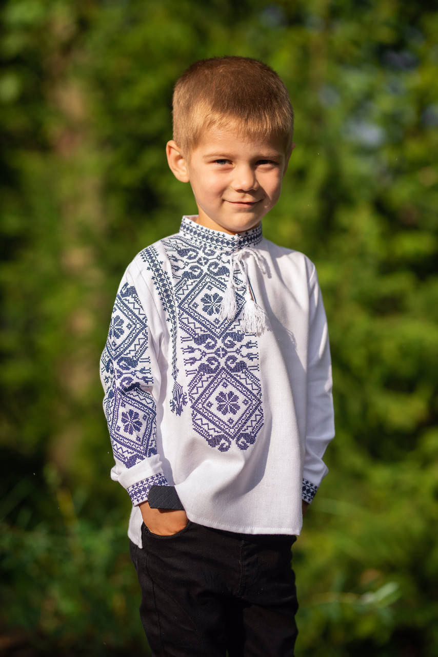 

Вишиванка для хлопчика "Талісман синій"