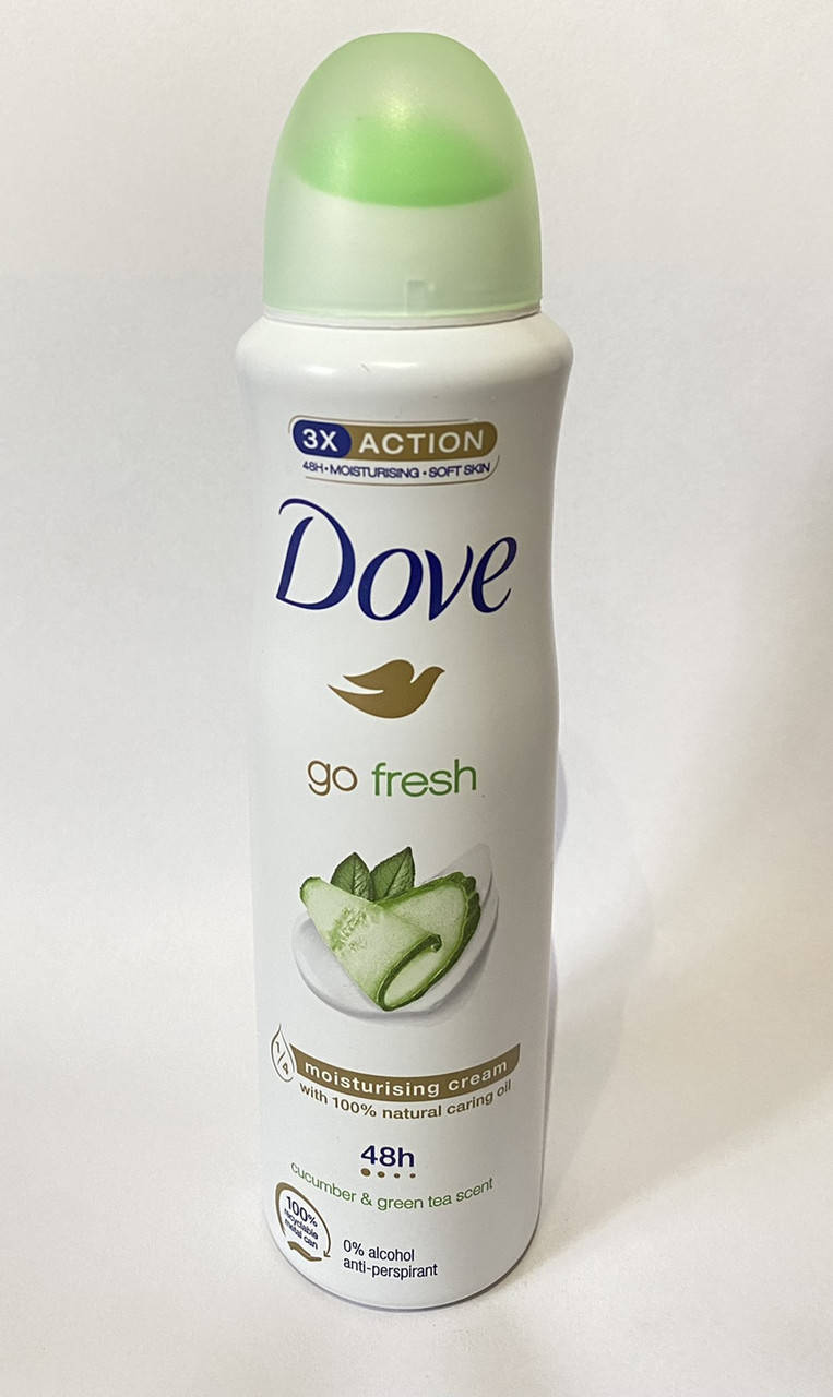 

Dove go fresh Cucumber Green Tea огірок та зелений чай спрей антиперспірант 150мл