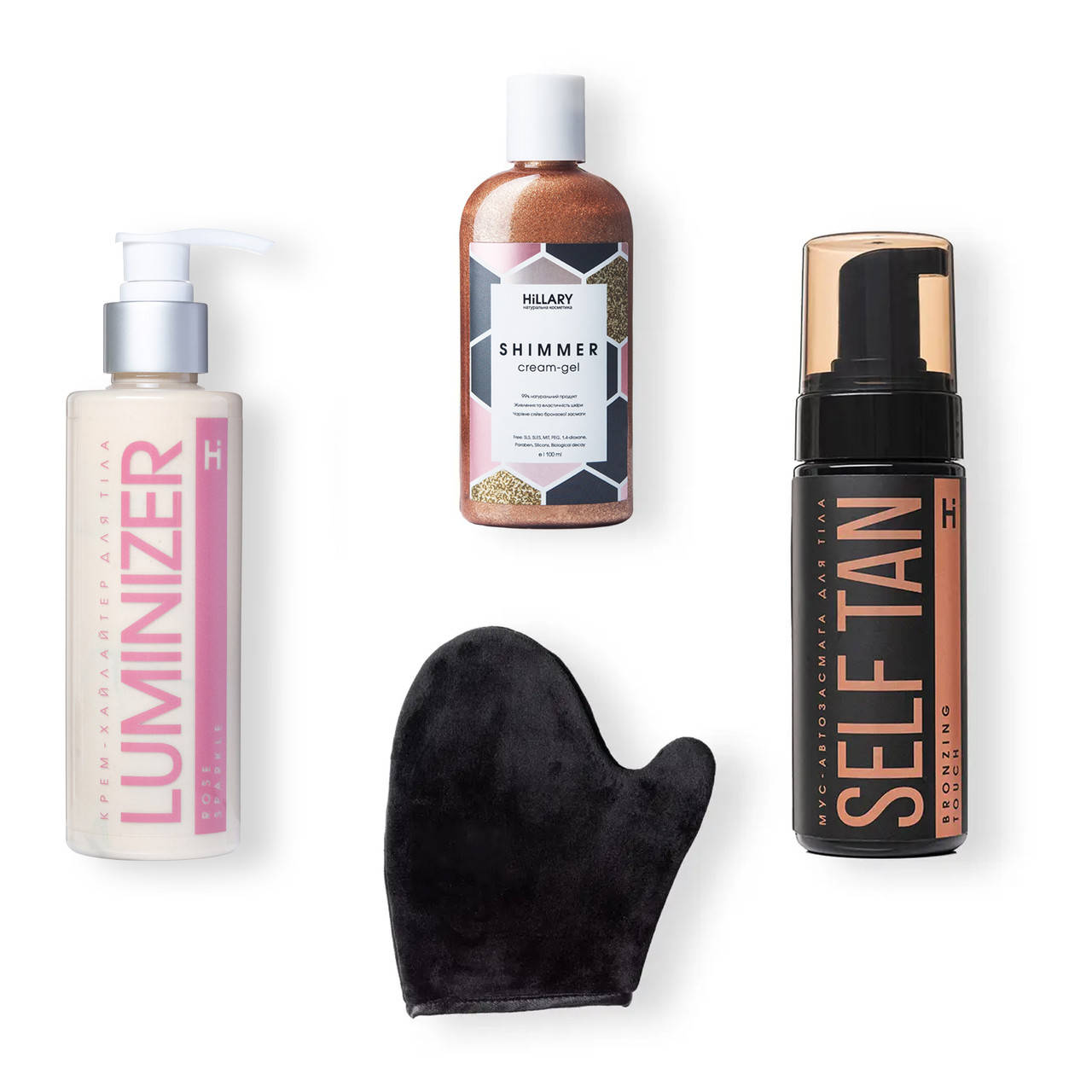 

Набір для сяючої бронзової засмаги Hillary bronze tan