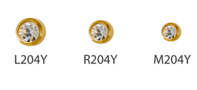 

Серьги гвоздики Studex/Nina 204Y размер  завальцованные