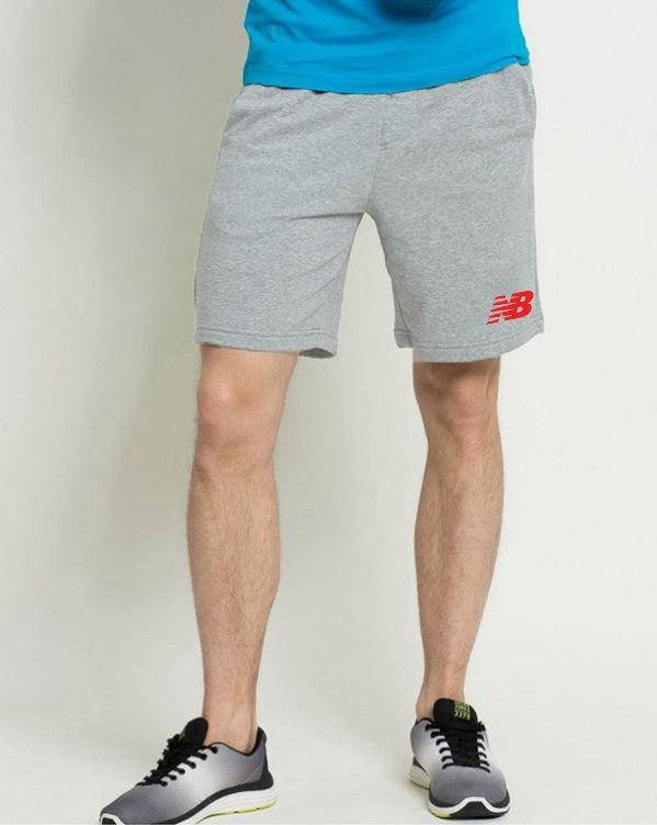 

Летние трикотажные шорты Нью Беланс, мужские спортивные шорты New Balance XS серые, Серый