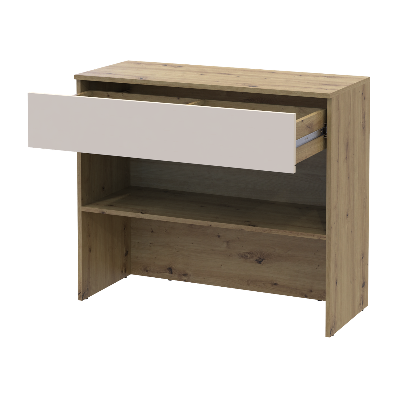Тумба для взуття Doros Спліт Дуб Артізан/Кашемір ДСП 94х39х80 (41901270) 4