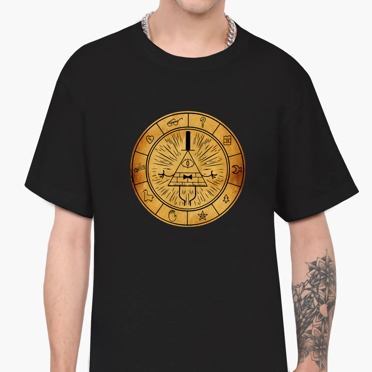 

Футболка мужская Билл Шифр Гравити Фолз (Bill Cipher Gravity Falls) Черный (9223-2627)