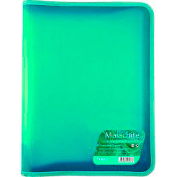 

Папка на змейке А4 Malachite, бирюзовая, Бирюзовый
