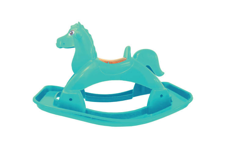

Лошадка-качалка музыкальная Doloni Toys Бирюзовая, 05550/7, Бирюзовый
