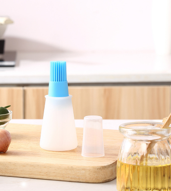 

Силіконова пляшка дозатор зі щіткою Oil Mix Bottle Blue 60 мл, Синий