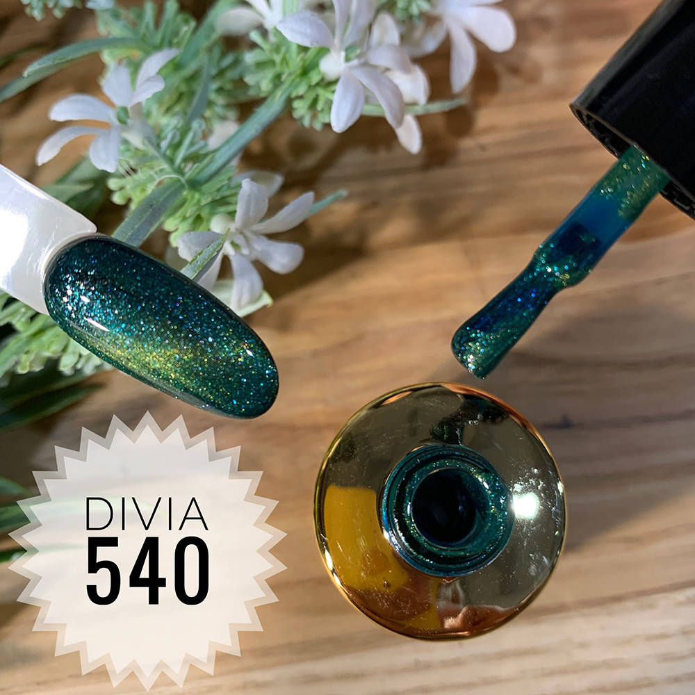 

Divia Гель-лак для нігтів Cat's Eye Di500 №540 (Бериловий)