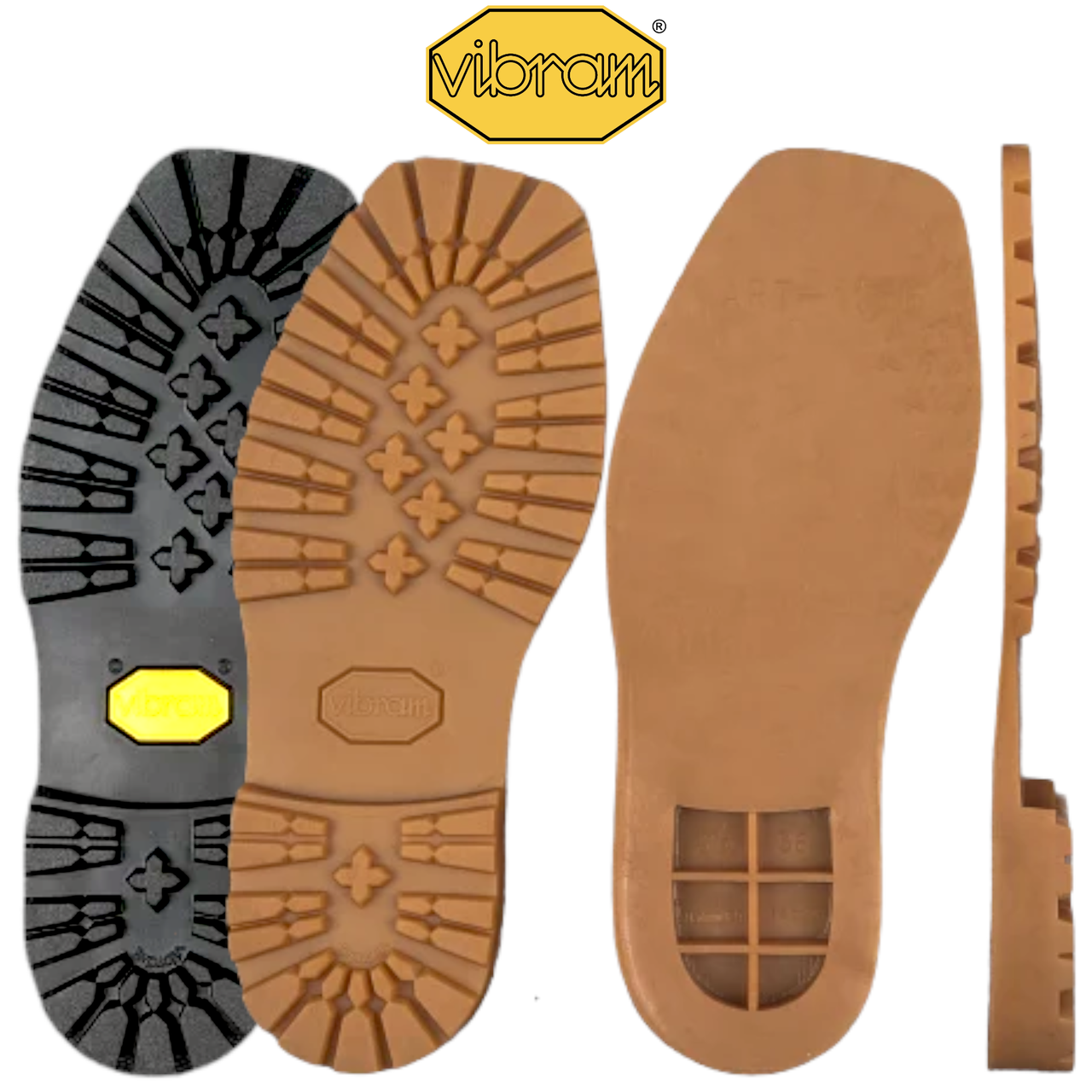 

Подошва VIBRAM 1136 ROCCIA BLOCK (2 цвета на выбор, р. 35-50) Черный (АА), 47-48