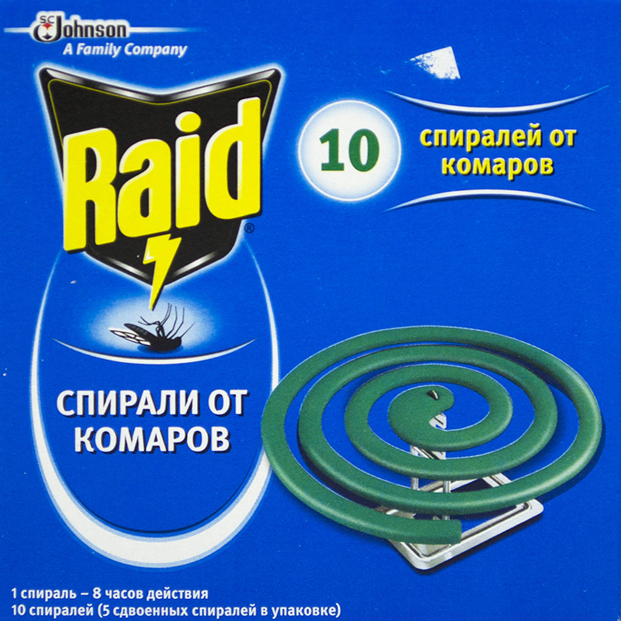 

Спирали от комаров Raid (10 штук в упаковке)