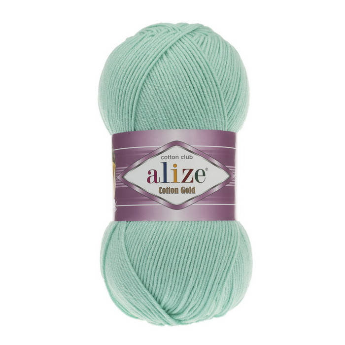 

15 Пряжа Alize Cotton Gold водяная зелень