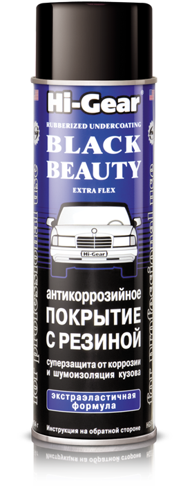 

Антикоррозионное покрытие с резиной Hi-Gear BLACK BEAUTY EXTRA FLEX 500мл. HG5756