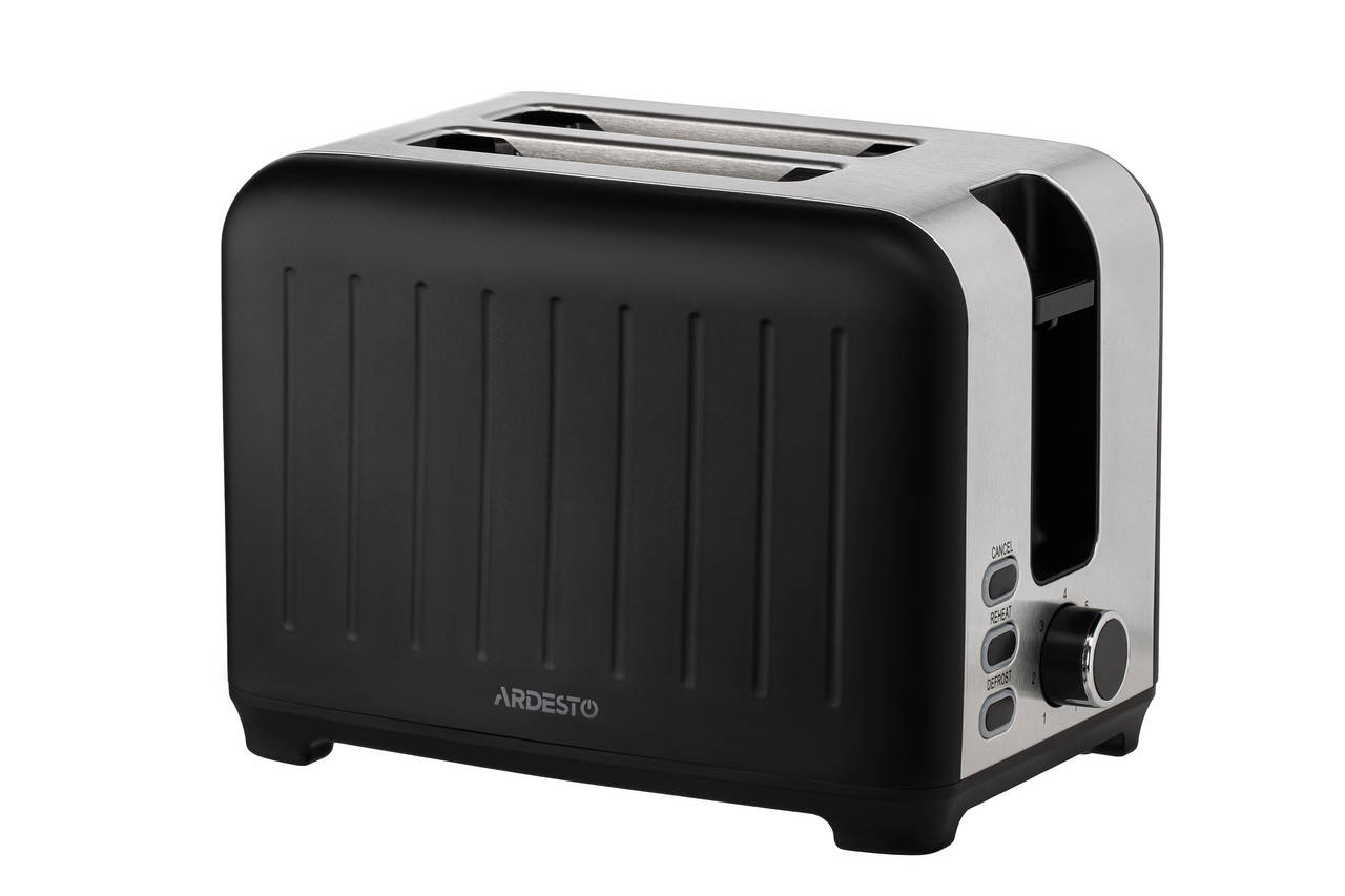 

Тостер для бутербродов Ardesto T-F18B 930 Вт Черный/Нержавеющая сталь