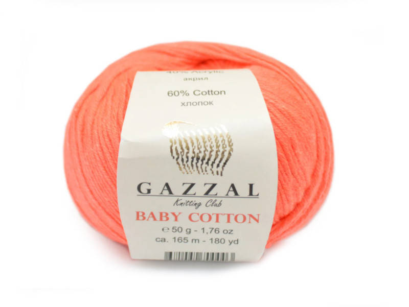 

Gazzal Baby Cotton, Апельсин №3459, Оранжевый