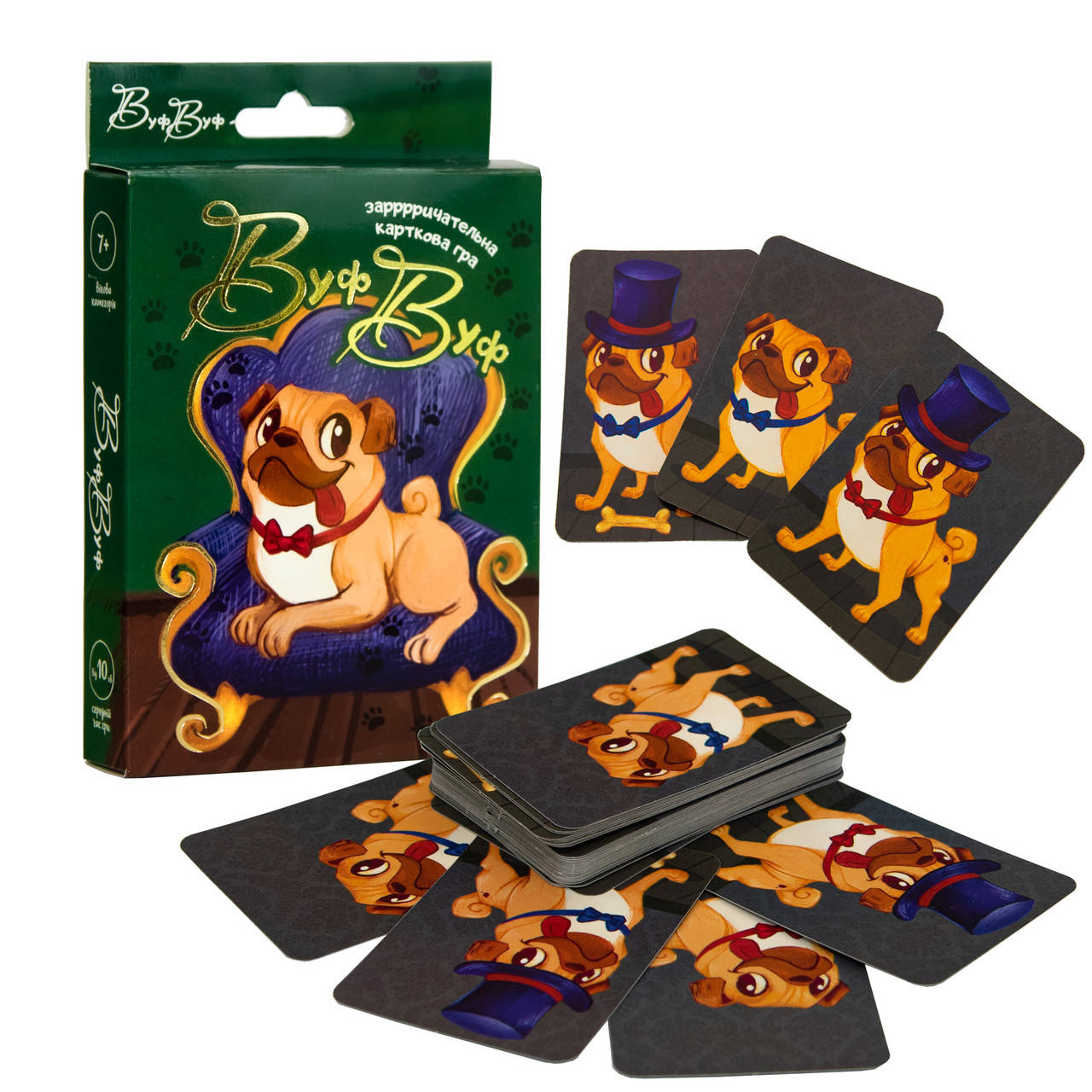 

Карточная игра Вуф Вуф, русский, в кор. 14*9,3*2,2см, ТМ Стратег, Украина