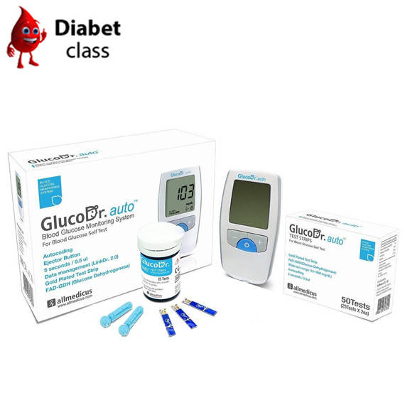 

Глюкометр GlucoDr auto + 50 тест полосок