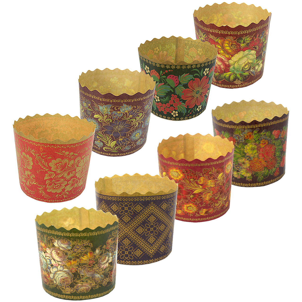 

Форма для выпекания пасхальных куличей (коричневая, 250 г) диаметр 90 мм, Разные цвета